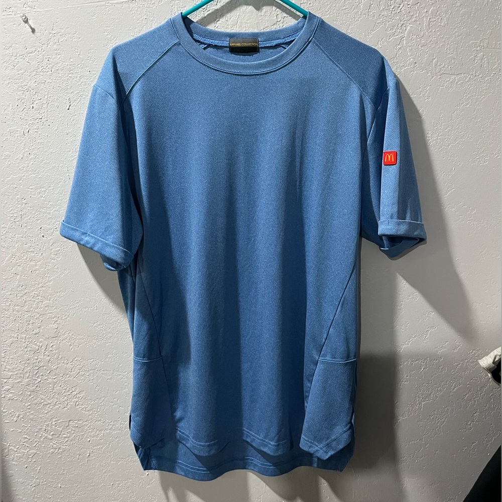 McDonald’s Apparel Collection Work Uniform Blue Men Sz XL Short Sleeve Shirt